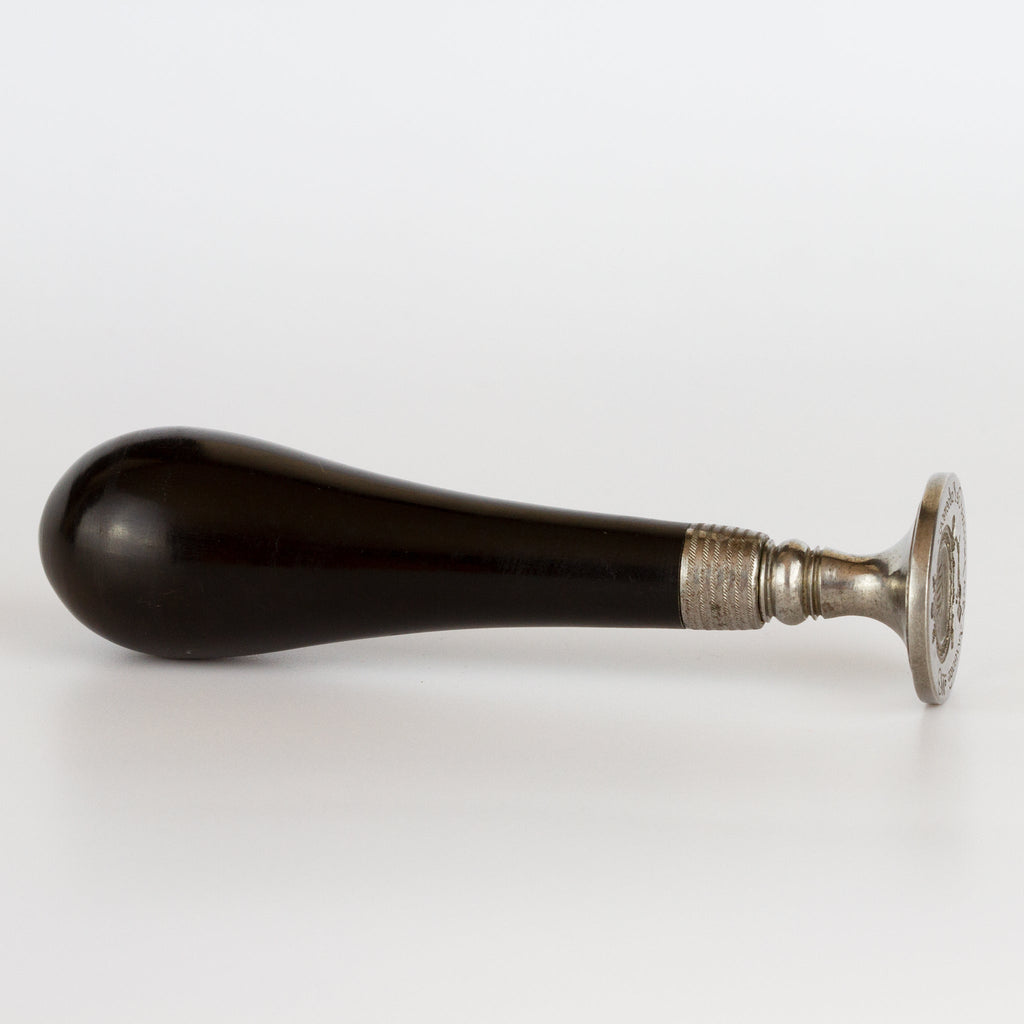 Ebony and Steel Desk Seal