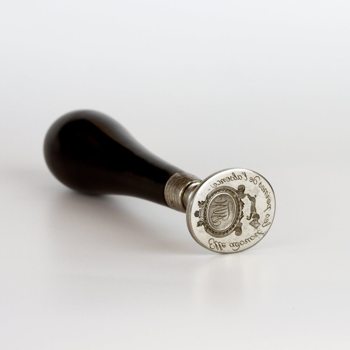 Ebony and Steel Desk Seal