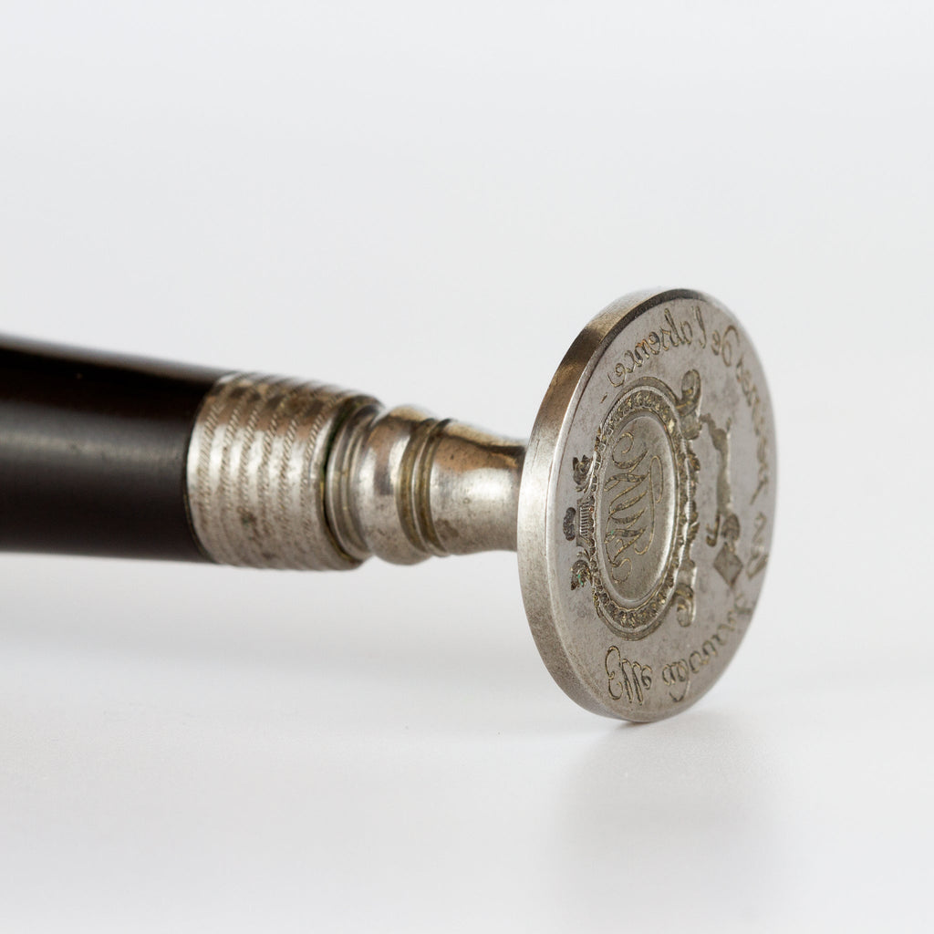 Ebony and Steel Desk Seal