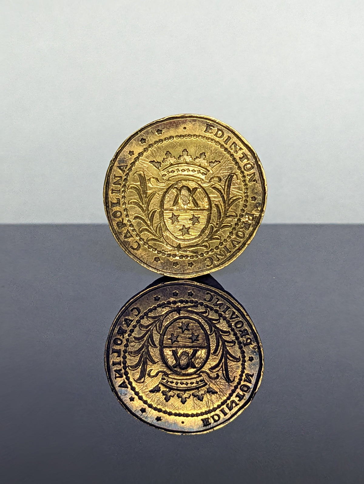 Front view of American Carolina desk seal for Edenton province
