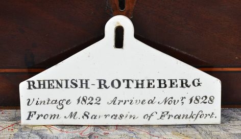 Rhenish-Rotheberg Porcelain Bin Label